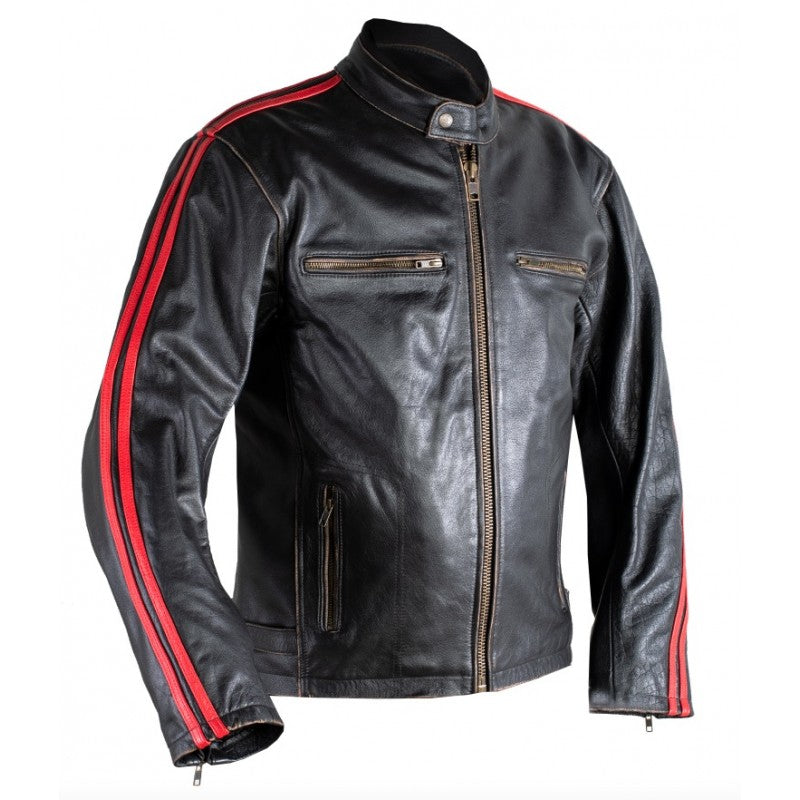 Premium Rider Buffalo Leather Motorcycle Jacket – CE Level-2, DuPont™ Kevlar® Reinforced
