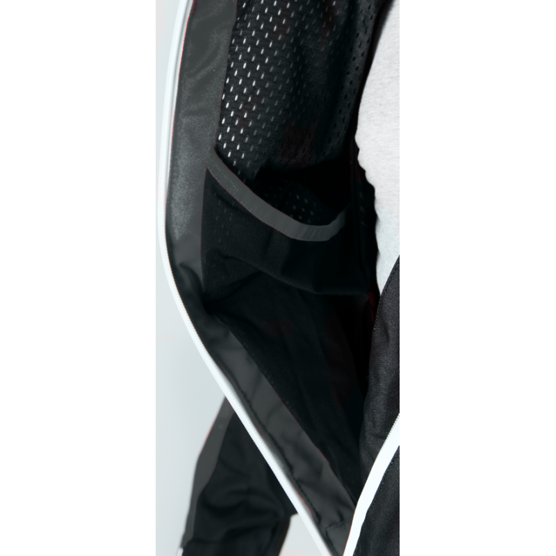 "High-Performance Snowmobile Suit: Front and Back View"
