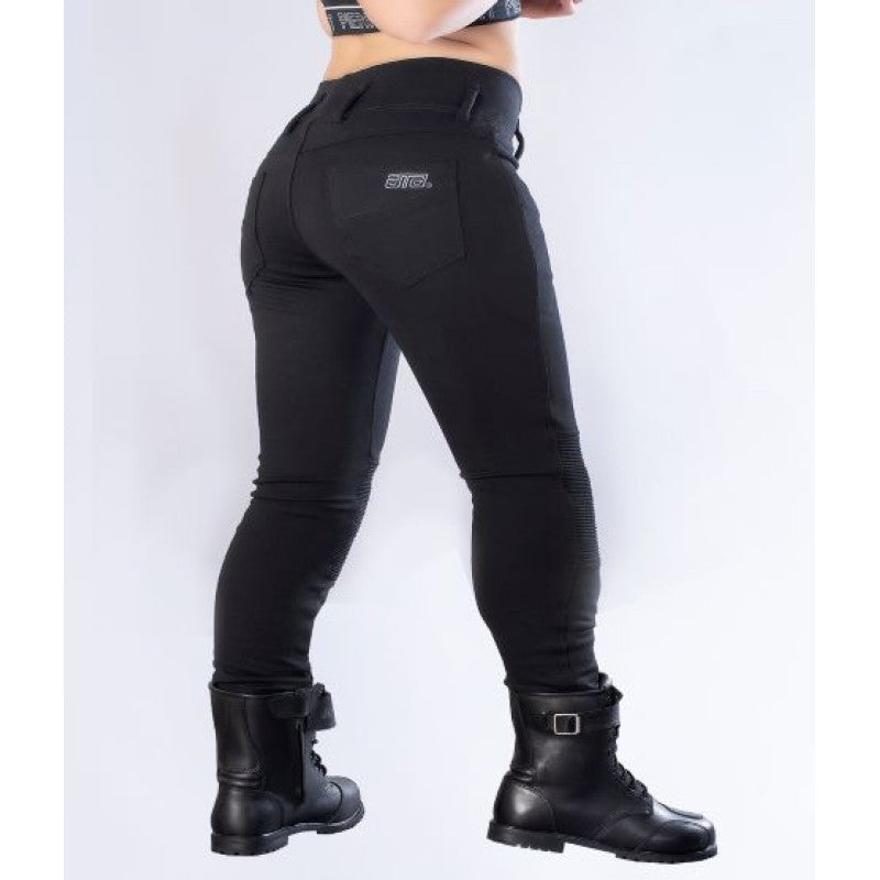 Women's Motorcycle Jeans – Lady Biker MC legging | CE 17092 Certified Protective Riding Denim with Kevlar & Armor Pockets