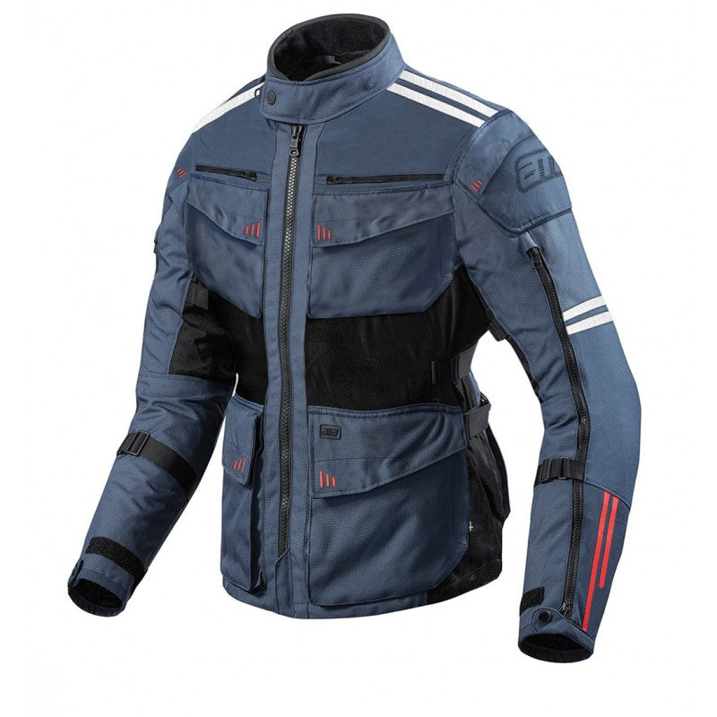 Lady Roadway 365 Touring Jacket – Navy Blue, All-Weather, CE Armor, Waterproof, Ventilated Textile Gear for Women Riders