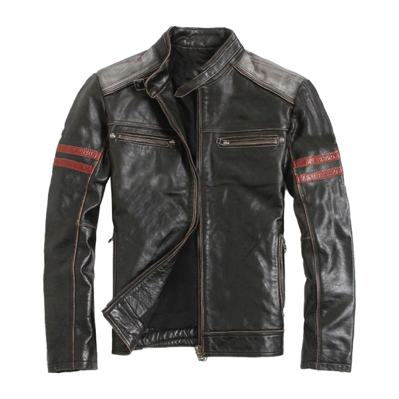 Alive Legacy Motorcycle Leather Jacket – CE Level-2 Armored, Vintage Cowhide