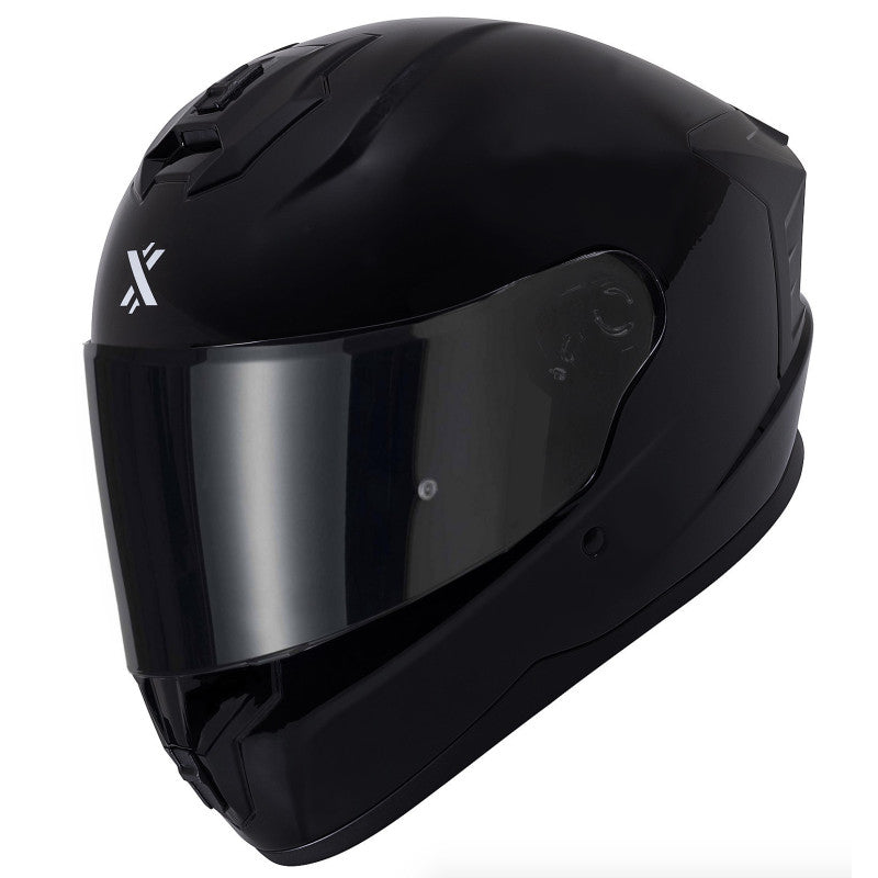 DOT Approved Black Full Face Motorcycle Helmet – Lightweight, Aerodynamic, Anti-Scratch Visor, Comfortable Fit for Street & Off-Road