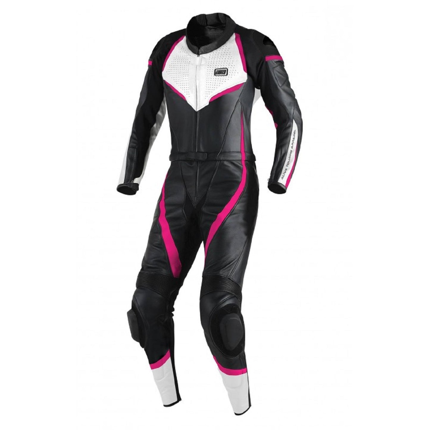 Lady Pink Motorcycle Leather Two-Piece Suit – Stylish, Safe & Custom-Fit Gear for Female Riders | Premium Racing Protection & Comfort