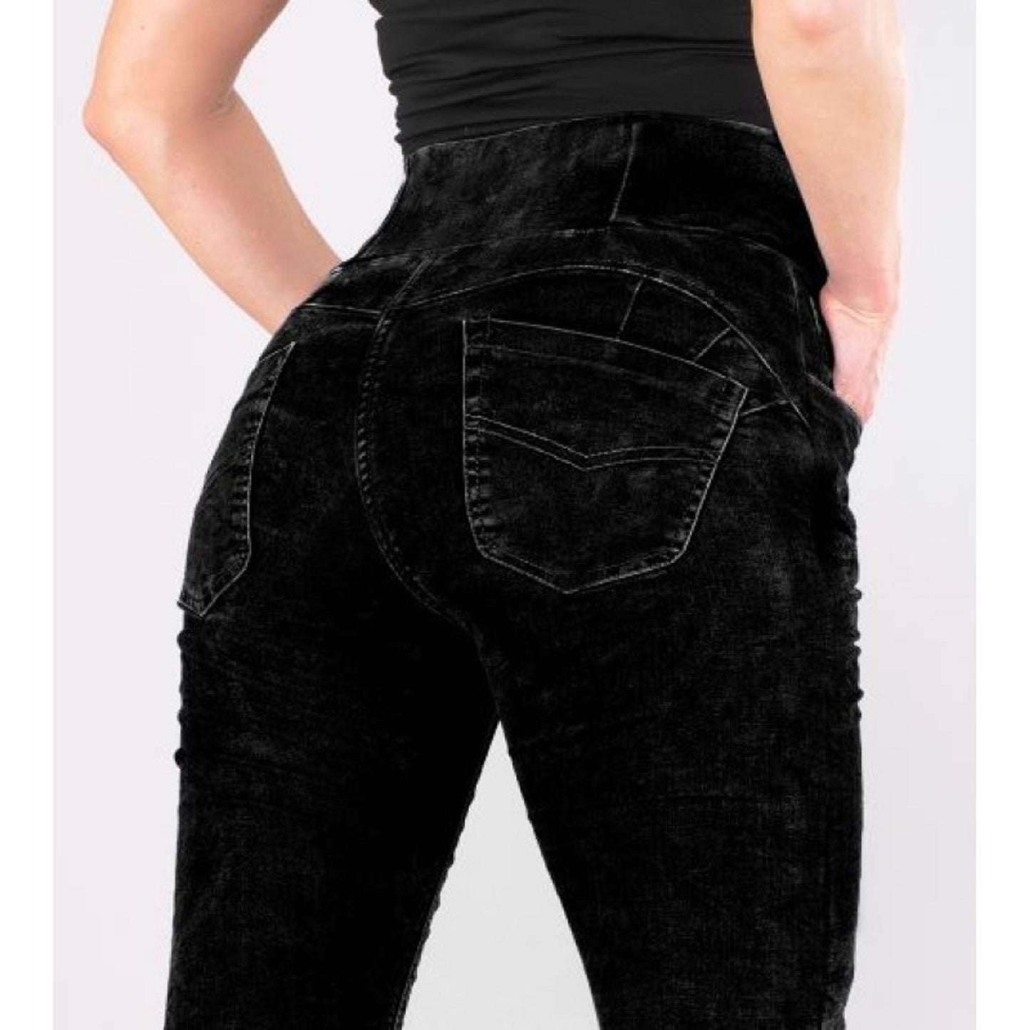 Women's Motorcycle Jeans – Lady Denim motorcycle Leggings "Dark Grey" | CE 17092 Certified Protective Riding Denim with Kevlar & Armor Pockets