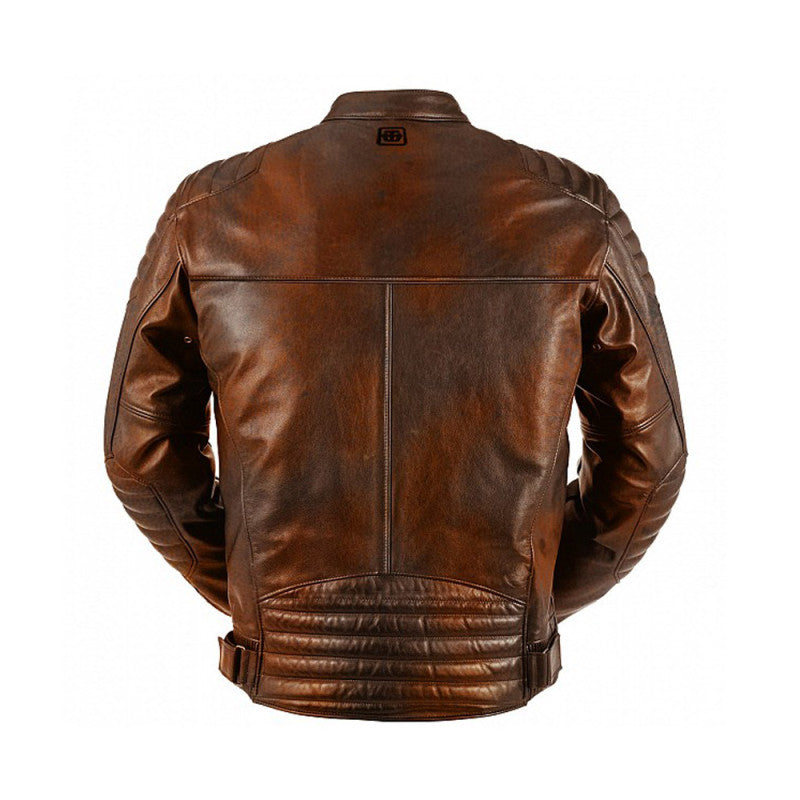 Nordmen Motorcycle Leather Jacket – CE Level-2 Armored, Kevlar Reinforced, Premium Natural Cowhide