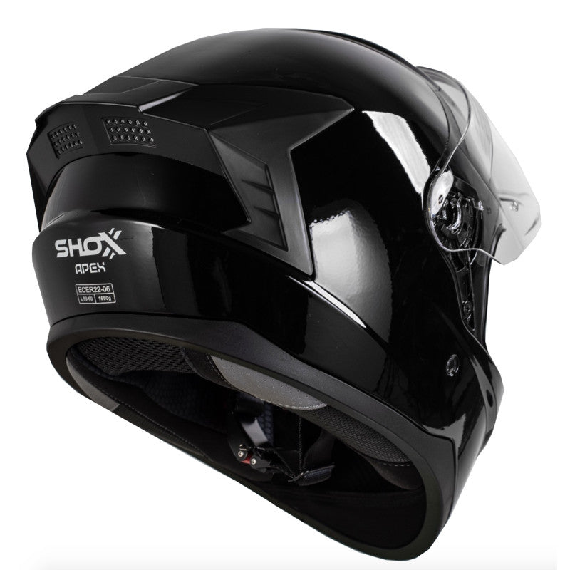 DOT Approved Black Full Face Motorcycle Helmet – Lightweight, Aerodynamic, Anti-Scratch Visor, Comfortable Fit for Street & Off-Road