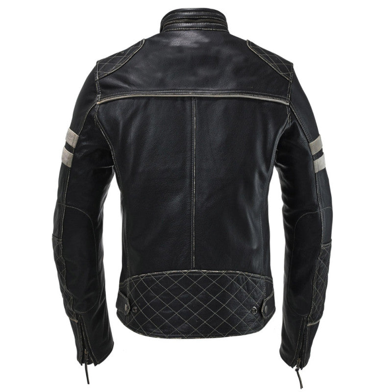 Lady Rivaldale Motorcycle Leather Jacket – CE Armored, Kevlar Reinforced, Premium Rub-Off Cowhide