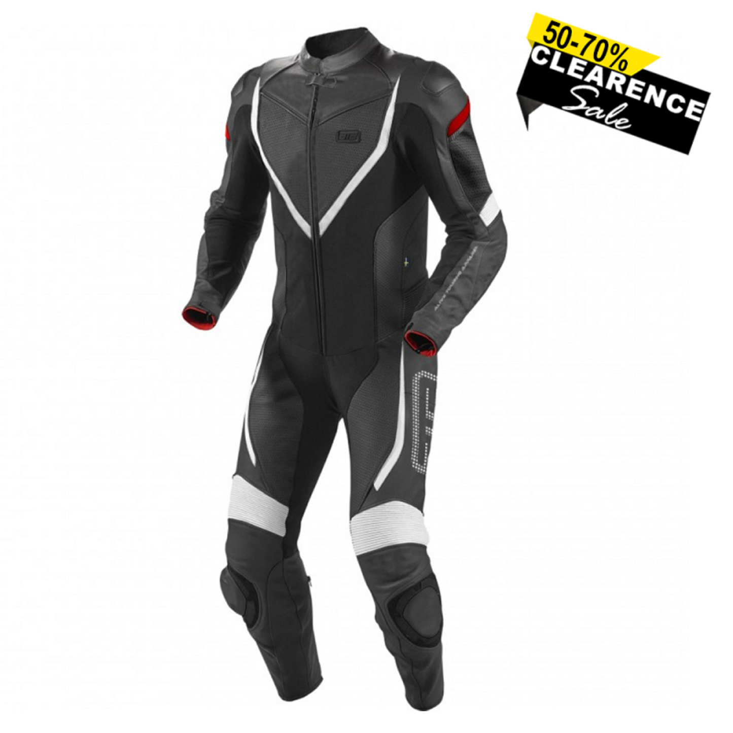 ATA Windrider Motorcycle Leather Racing Suit – Premium One-Piece Gear for Track & Street Riders for Mens