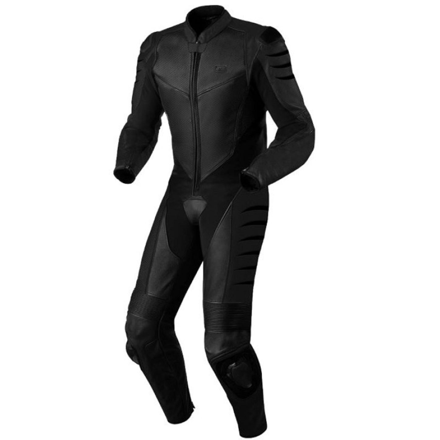 Kangaroo FX Premium Black 2-Piece Motorcycle Leather Suit – Lightweight Race-Ready Riding Gear for Mens