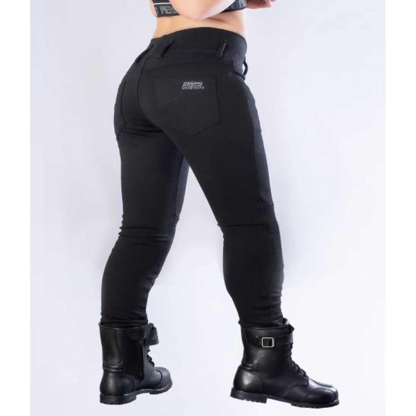 Lady Biker MC legging (CE 17092 ) – High-Waisted, 4-Way Stretch, Breathable & Antimicrobial Performance Tight