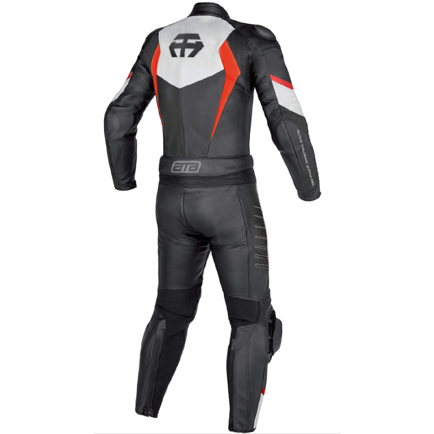 ATA Fortune Red Combo Motorcycle Leather Two-Piece Suit – Durable, Stylish Riding Gear with Superior Protection, Comfort Fit & Bold Red Design for Women