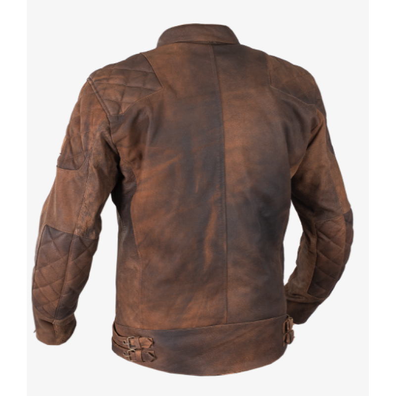 MEN'S PREMIUM BLAKE VINATGE BLACK MOTORCYCLE LEATHER JACKET