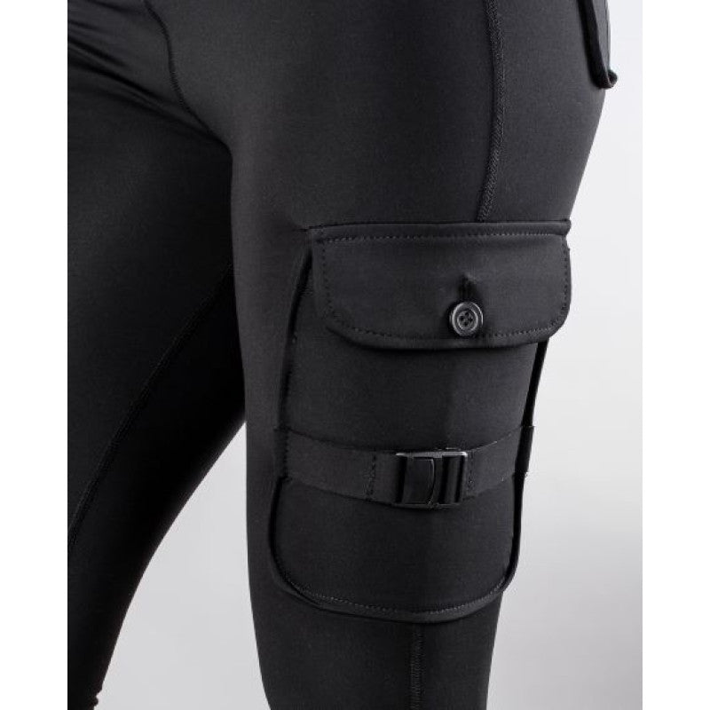 Biker Lady Cargo Touring Motorcycle Leggings – Kevlar Reinforced, CE Armor, Stretch Fit, All-Day Comfort with Utility Pockets