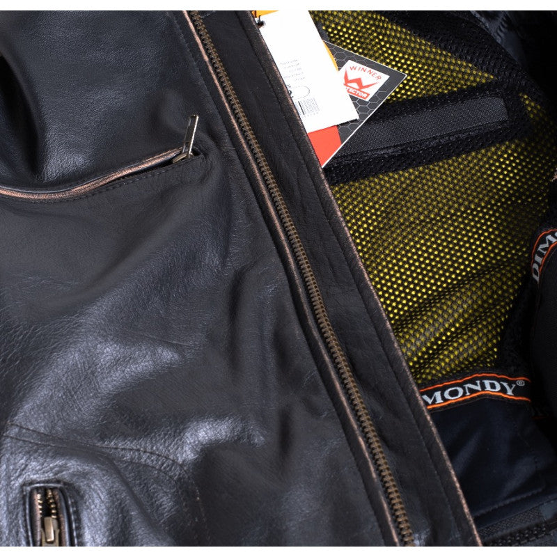 Premium Rider Buffalo Leather Motorcycle Jacket – CE Level-2, DuPont™ Kevlar® Reinforced