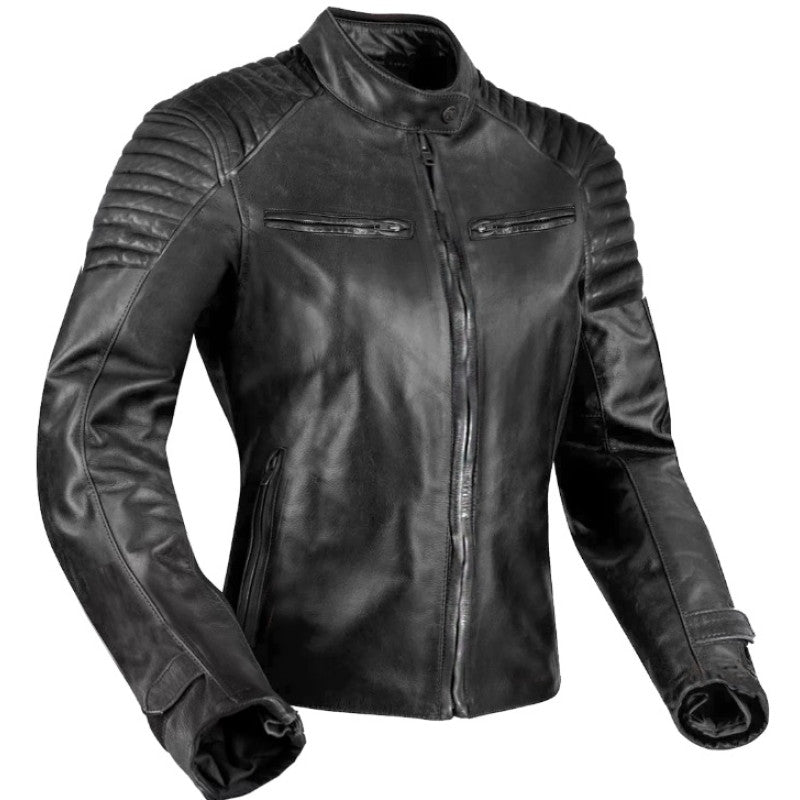 Bandit 92X black Goat nappa premium motorcycle leather jacket