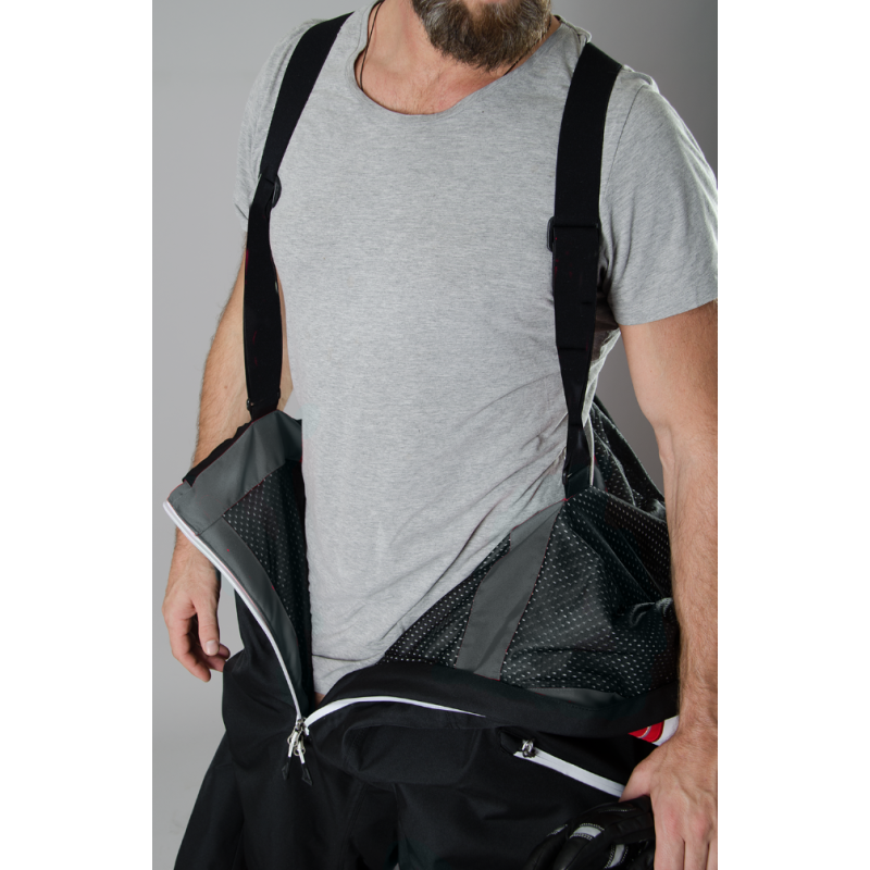 Arctic Camo Storm: High-Performance Snowmobile Suit – White & Grey Edition