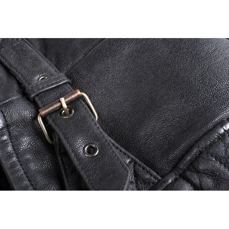 Bandit 92X black Goat nappa premium motorcycle leather jacket