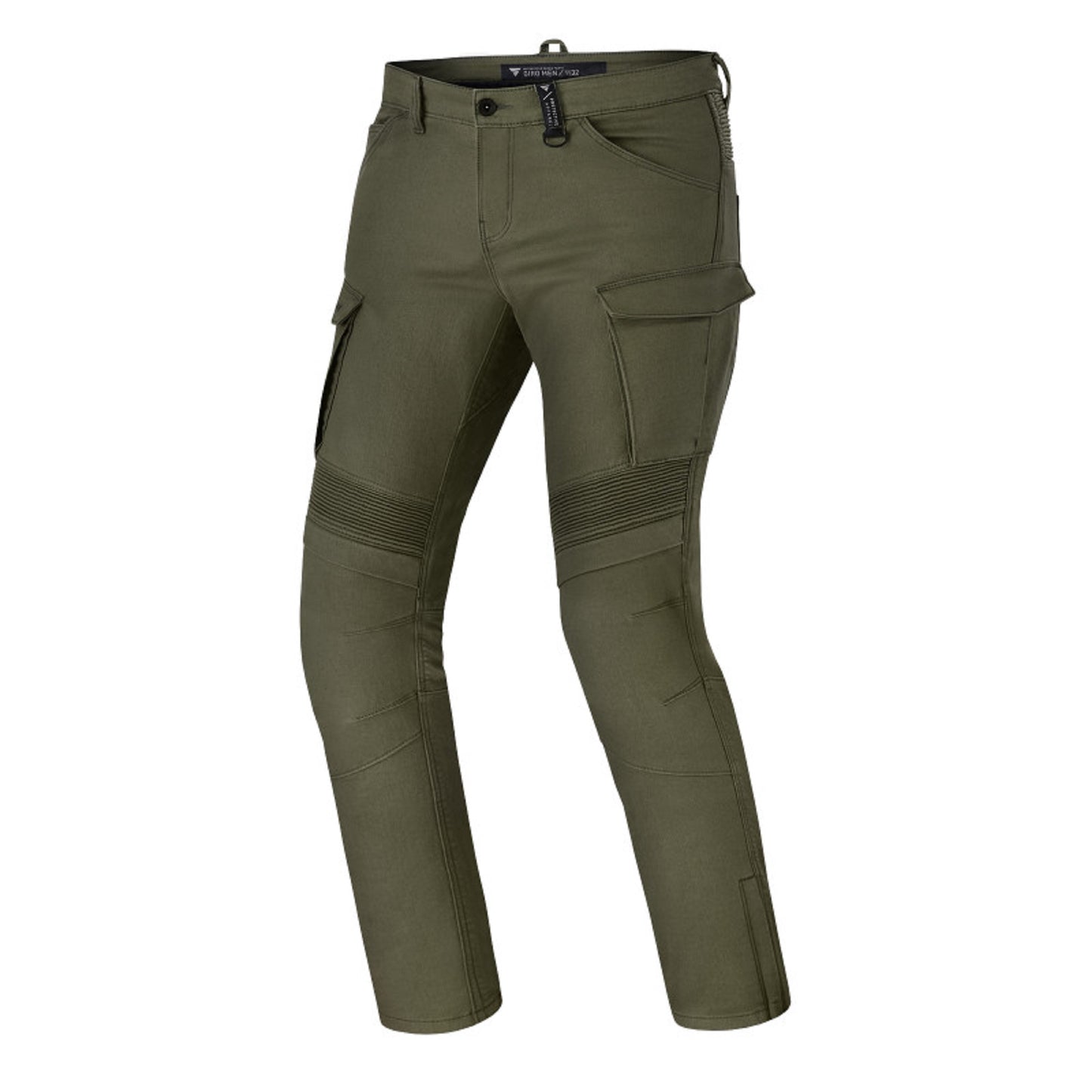 Men's Motorcycle Riding Jeans – Cargo Cruiser "olivegreen" CE 17092A | Protective Biker Pants with CE Armor Pockets & Reinforced