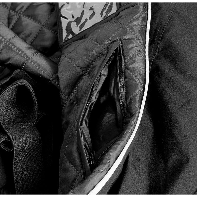 "JetWear Stealth One-Piece Snowmobile Suit – All-Black Performance Gear for Extreme Winter Riding