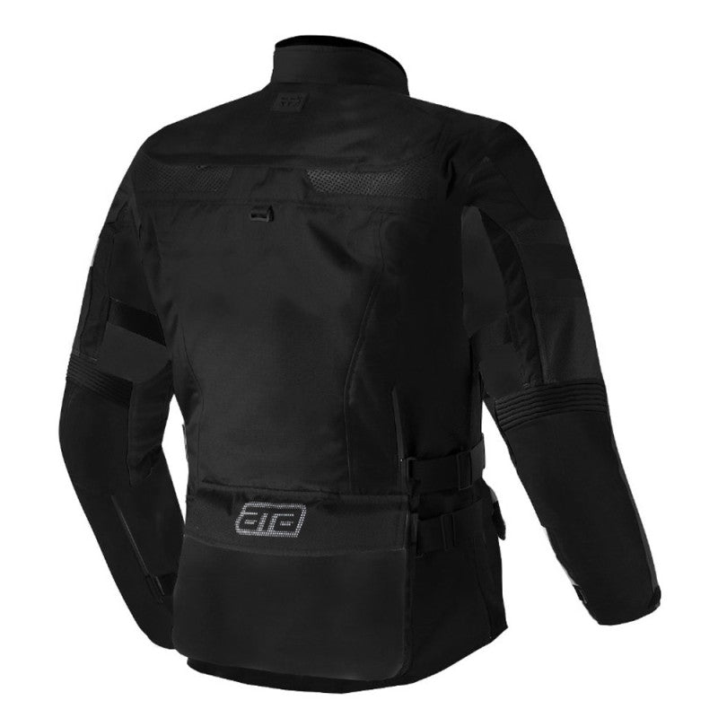 Guardian Pro Series Full Black Motorcycle Touring Jacket – All-Season Protection & Style
