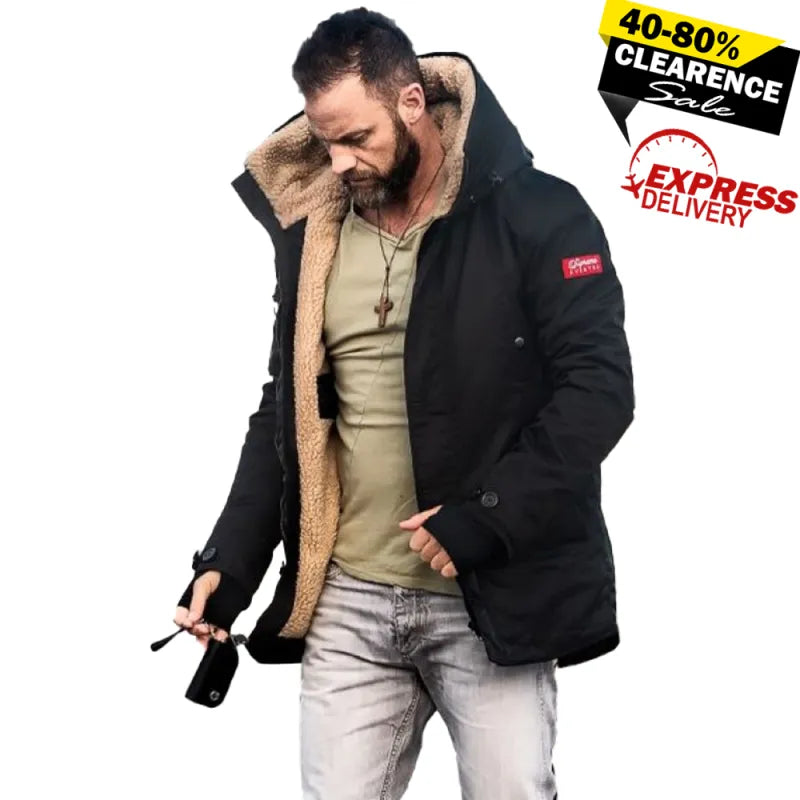 Beat Parka Black Supreme Jacket – Heavy-Duty Winter Parka, Streetwear Style, Warm Lining, Windproof, Functional Design