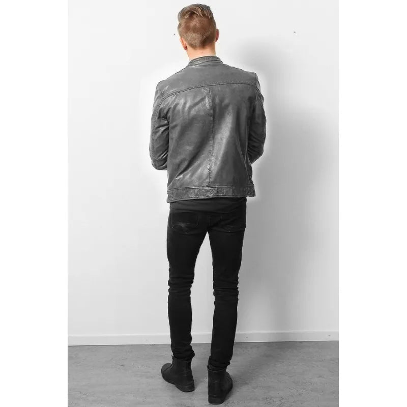 Beast Greytone Leather Jacket – Premium Finish, Sleek Design, Durable Build, Everyday Wear, Timeless Grey Tone