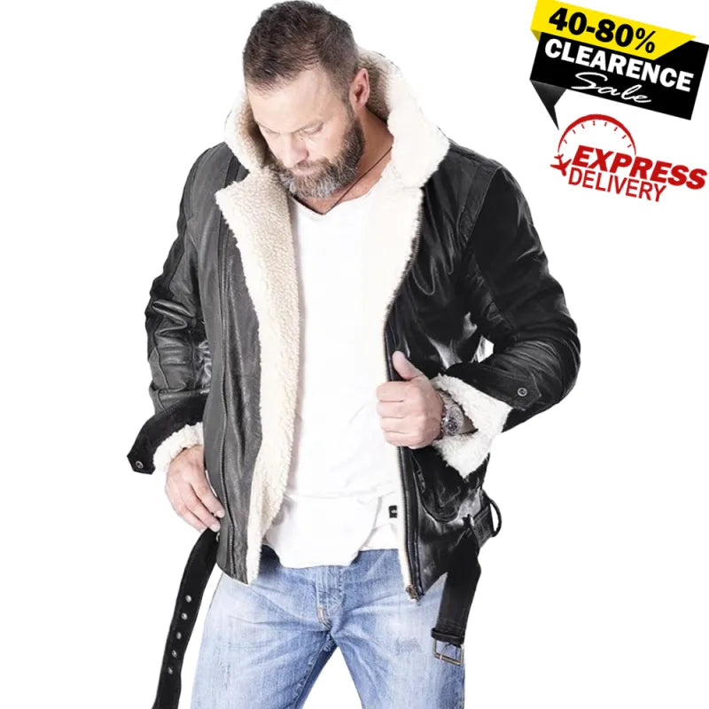 Bobber Premium Reager Nubuck Black Jacket – Classic Biker Style, Genuine Nubuck Leather, Comfortable Fit, Rugged Finish