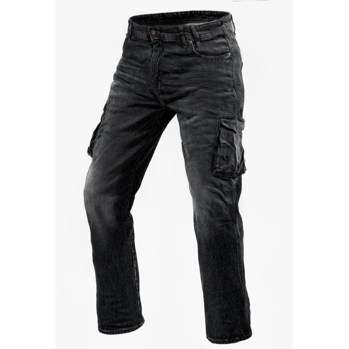 Men's Motorcycle Jeans – Cargo Cruiser Bobber "Dark Night" | CE 17092 Certified Protective Riding Denim with Kevlar & Armor Pockets