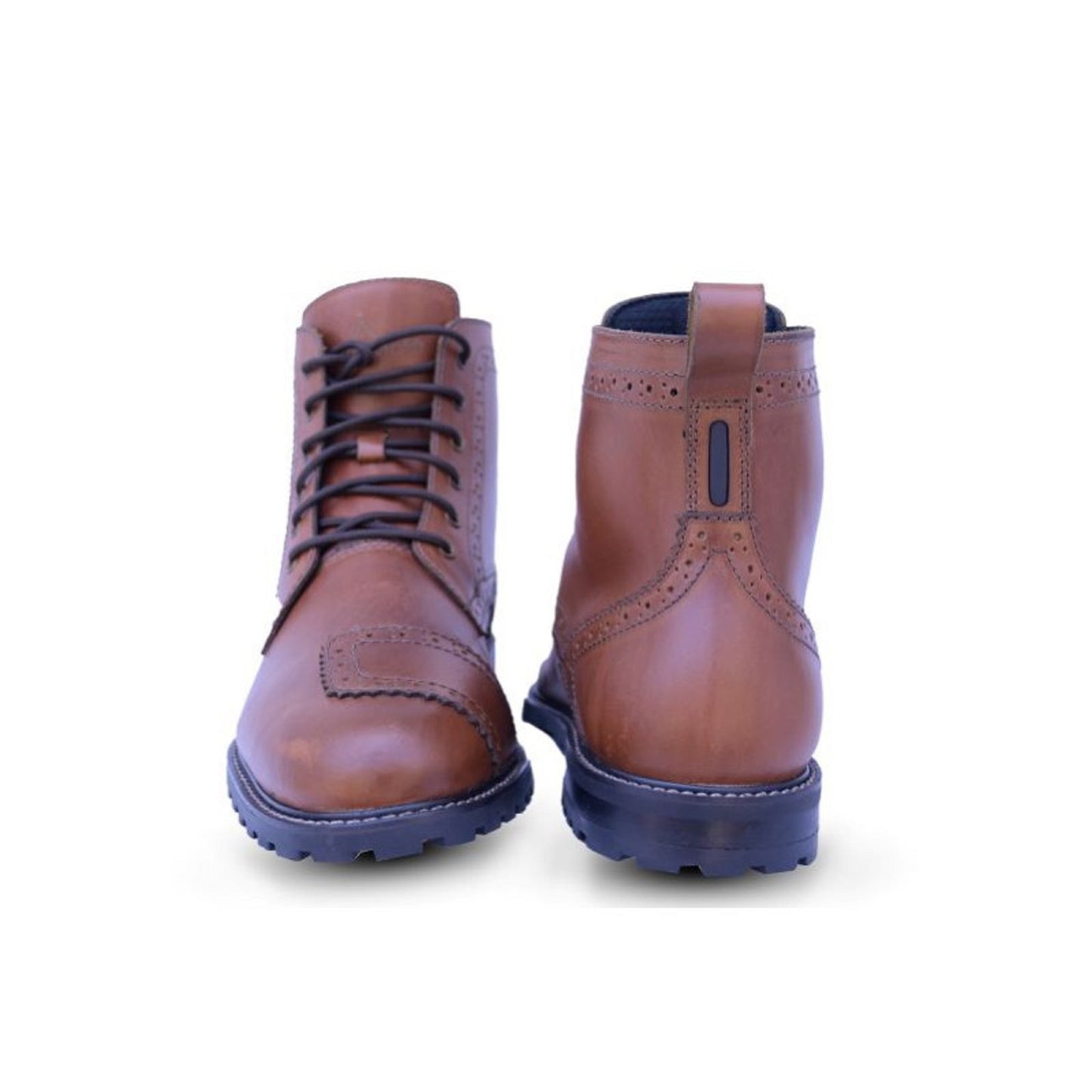 Crunchy Textured brown WP Motorcycle Boots – Perfect Blend of Comfort, Safety, and vintage style for Unisex