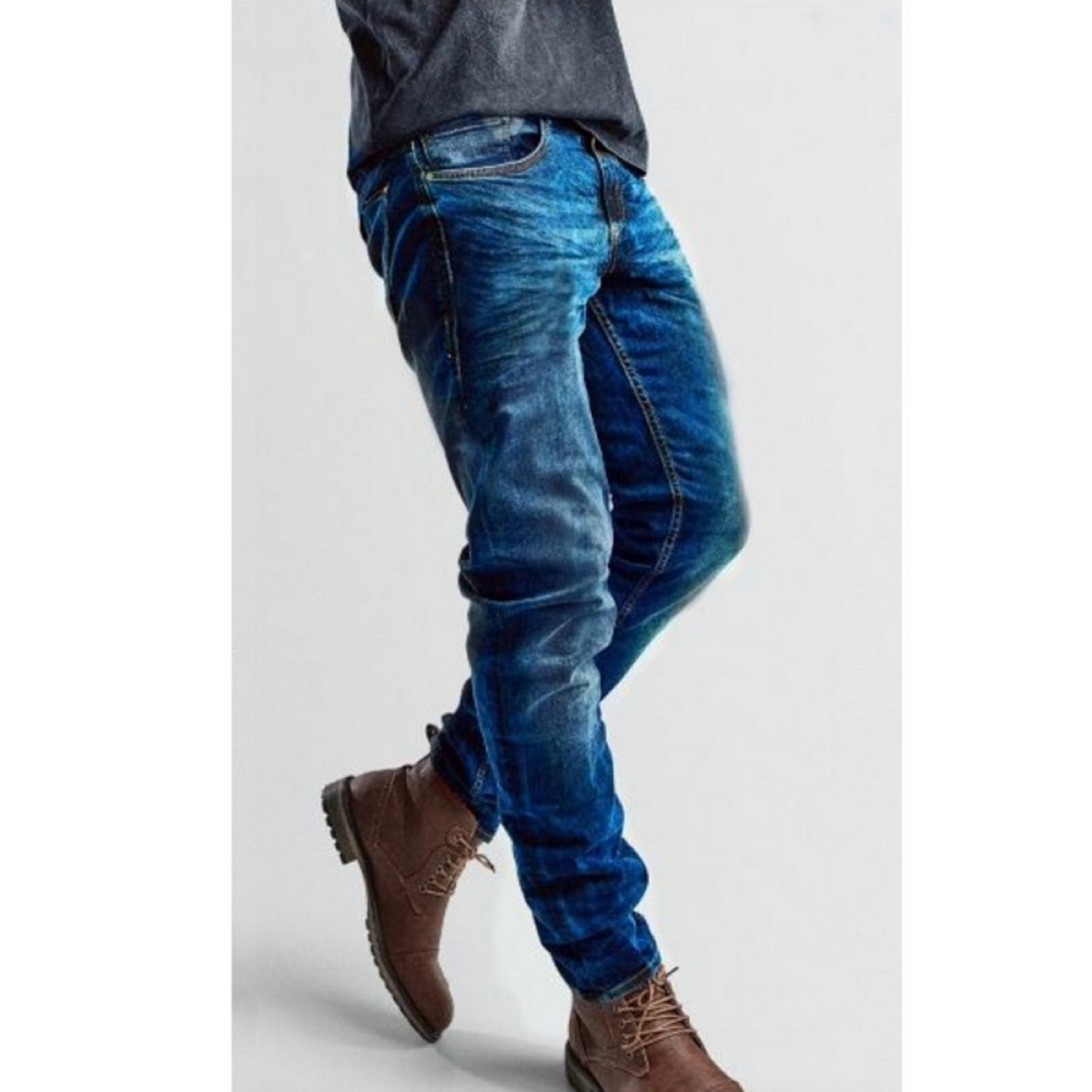 Men's Motorcycle Jeans – Cruiser motorcycle "Orignal Blue"| CE 17092 Certified Protective Riding Denim with Kevlar & Armor Pockets