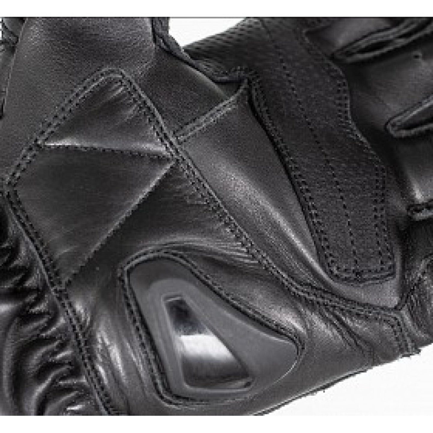 Rebel Vintage Black Summer Motorcycle Leather Gloves – Breathable , Gauntlet Style for Men's
