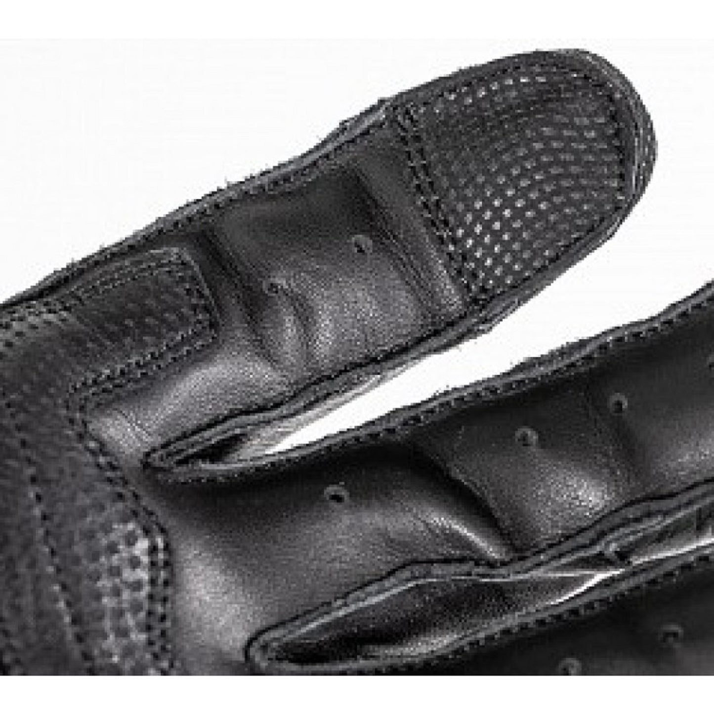 Rebel Vintage Black Summer Motorcycle Leather Gloves – Breathable , Gauntlet Style for Men's