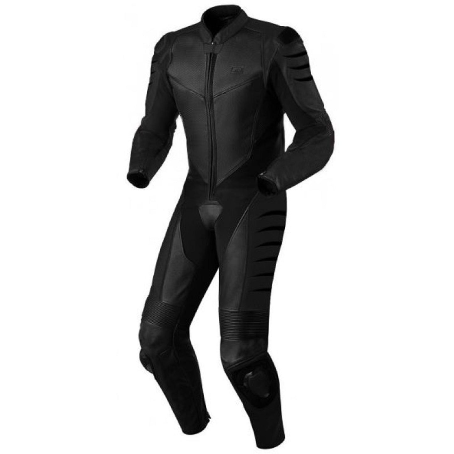 Kangaroo Premium FX Black One-Piece Leather Motorcycle Racing Suit – CE Approved, Lightweight & High-Performance Track Gear for Mens