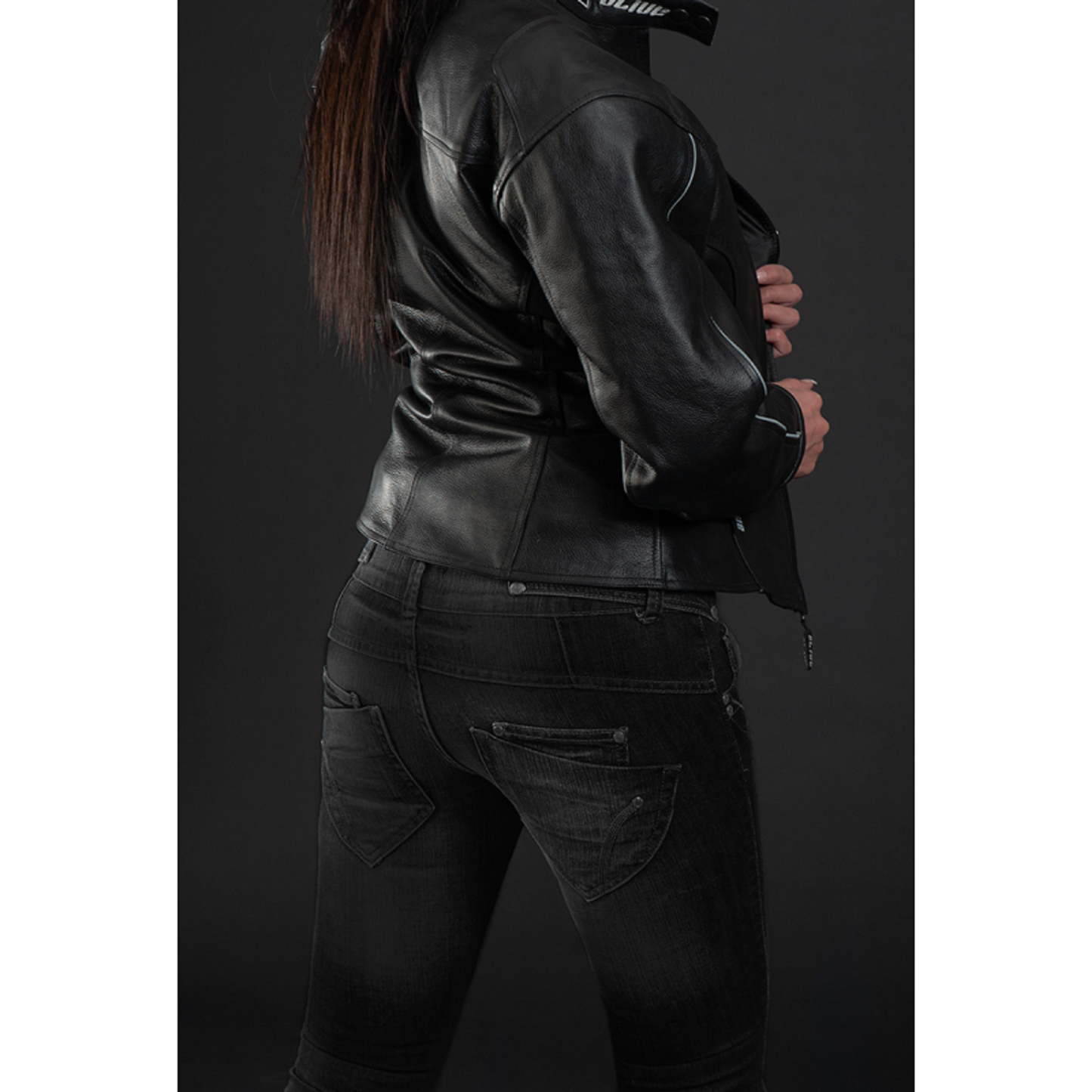 Women's Motorcycle Jeans – Lady Commander motorcycle jean "Black Shade"| CE 17092 Certified Protective Riding Denim with Kevlar & Armor Pockets