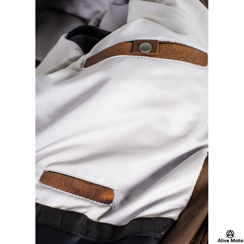 Lady Bandit 92X Brown Goat Nappa Motorcycle Leather Jacket – CE Level-2 Protection & DuPont™ Kevlar®