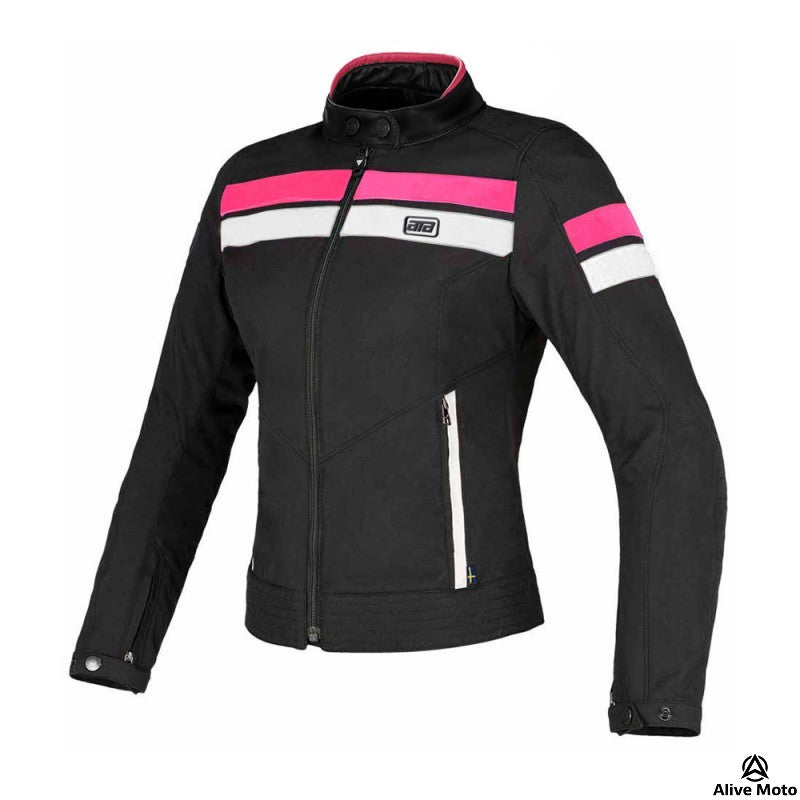 Lady Werona Pink Motorcycle Jacket – Women's CE Level 2 Armored Textile Jacket, All-Weather, Thermal Liner, Waterproof