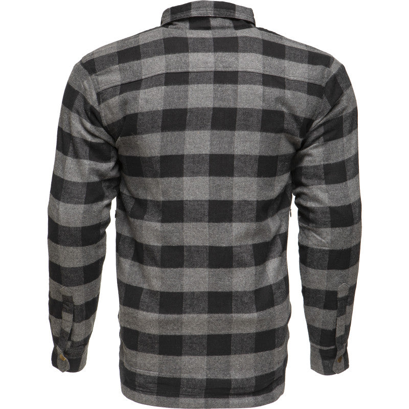 MC Coyote Grey Black Waterproof Motorcycle Armour Shirt – CE Level 2 Protection, Kevlar® Lined, Men's Sizes XXS-6XL