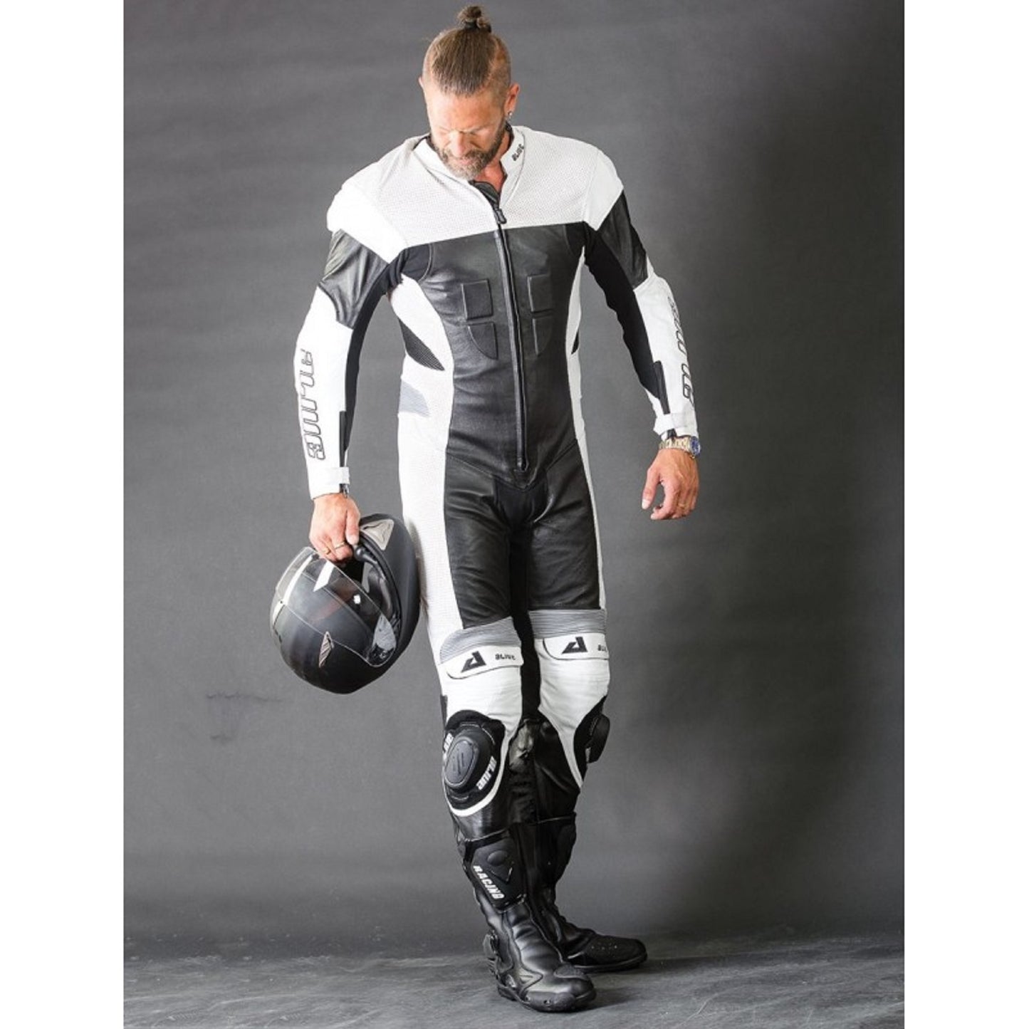 Premium CE-Certified Mini Moto Racing Leather Suit – 1.2–1.4mm Cowhide, Level 2 Armour, Kevlar® Reinforced, Maximum Comfort for Mens
