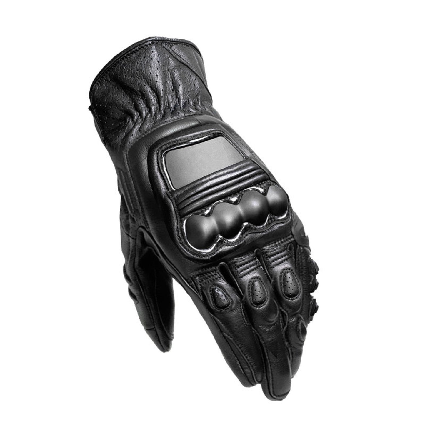 Havel Pro Blkops Summer Short Leather Gloves – Waterproof, Breathable with Reinforced Knuckles & Touchscreen for Men's