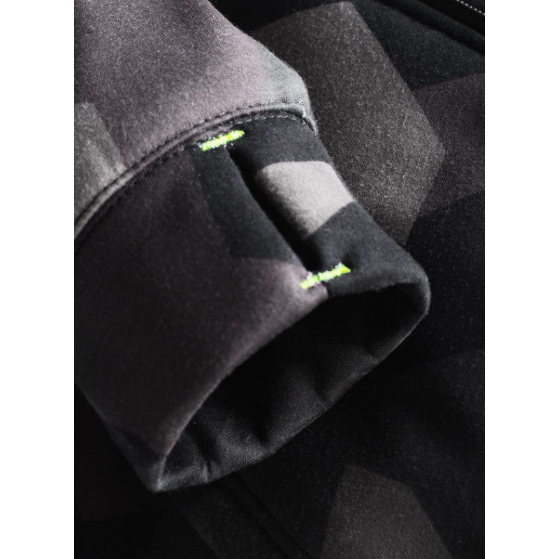 Motorcycle Premium Camo Grey Hoodie – CE Certified, Full Kevlar® Lined, Water-Repellent