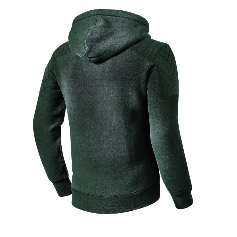 Premium Lady Classic Army Green Motorcycle Hoodie – CE Level 2 Armor, Kevlar® Lined, Waterproof, Urban Fit Riding Sweater, Sizes XXS–6XL