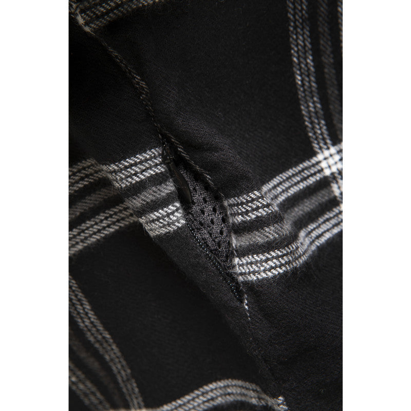 Premium Coyote Black/White Motorcycle Armour Shirt – Waterproof, CE Level 2 Protection, Kevlar® Lined, Men's Sizes XXS-6XL