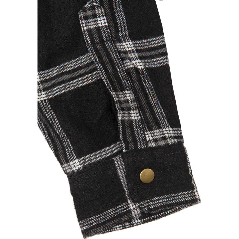 Premium Coyote Black/White Motorcycle Armour Shirt – Waterproof, CE Level 2 Protection, Kevlar® Lined, Men's Sizes XXS-6XL