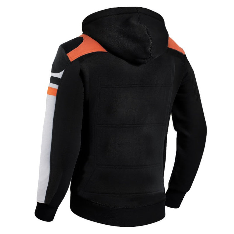 Motorcycle HD-Rider Hoodie – CE Certified, Kevlar® Lined, Water-Repellent, Urban Rider Protection