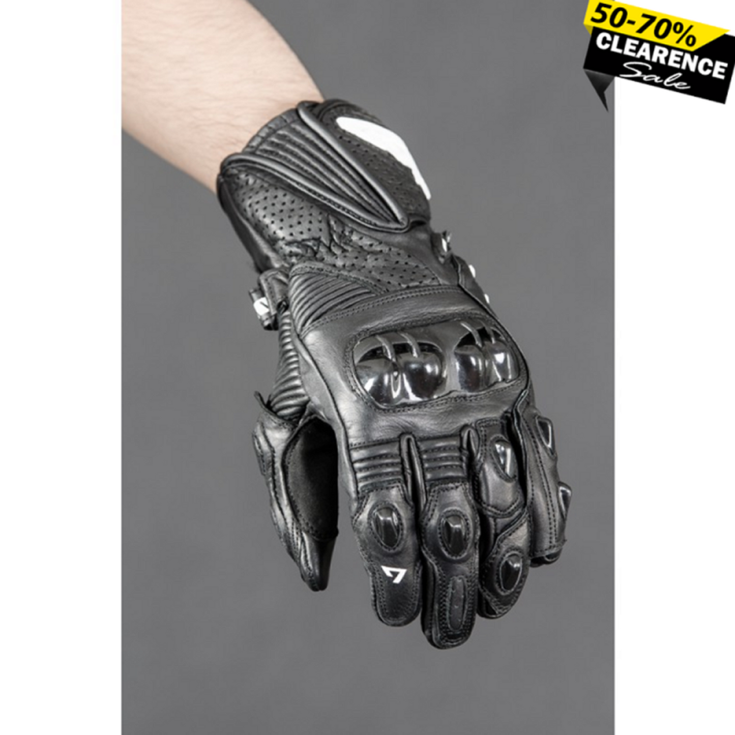 Alive Speedgear Men’s Black Motorcycle Gloves – Waterproof, Breathable Riding Gloves with Knuckle Protection