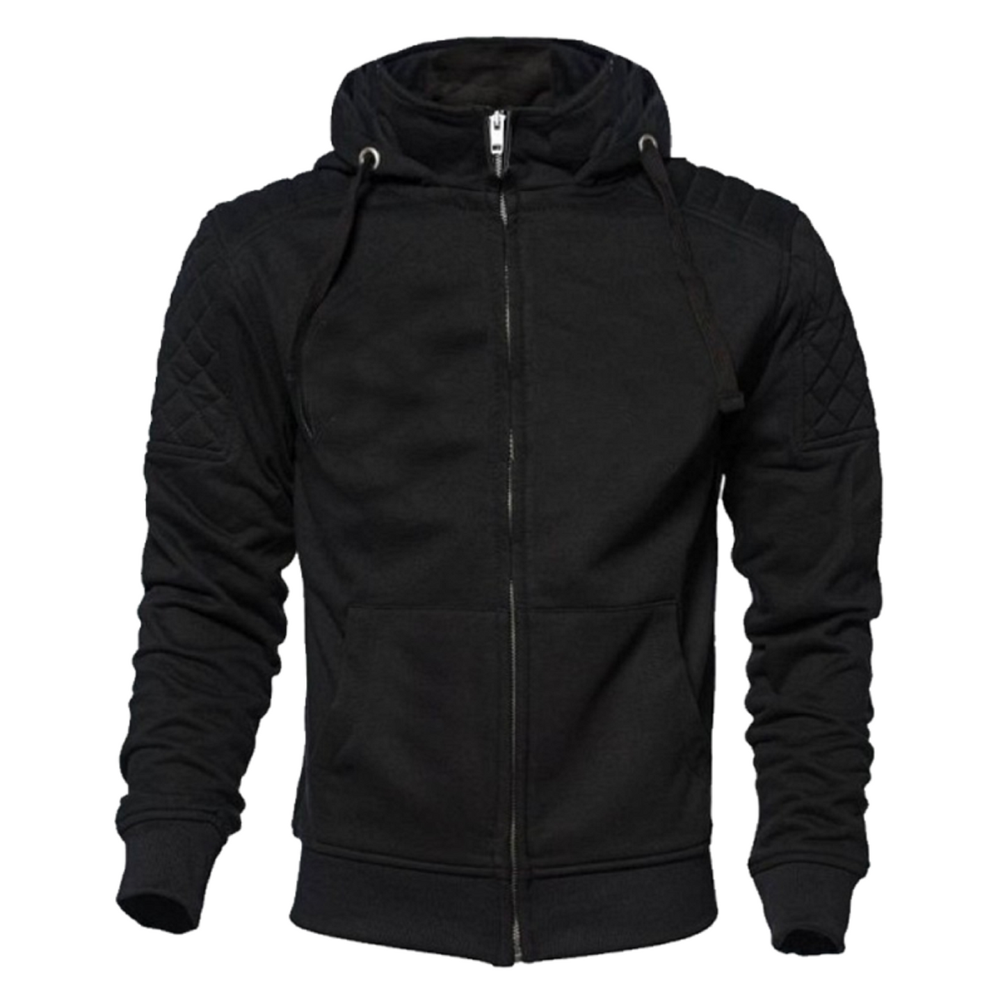MC Classic Black Men’s Motorcycle Hoodie – CE 17092:2020 Certified | Armored Riding Gear