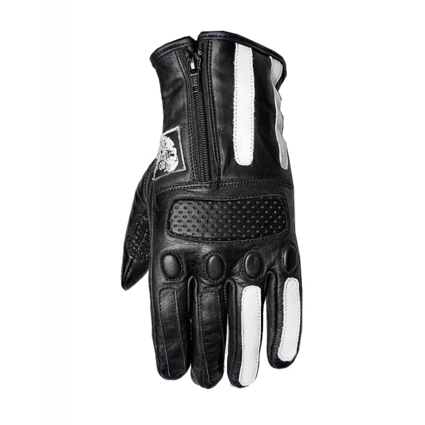 ATA Rider Free Sami Men’s Short Motorcycle Gloves – Lightweight Leather Riding Gloves with Breathable Design