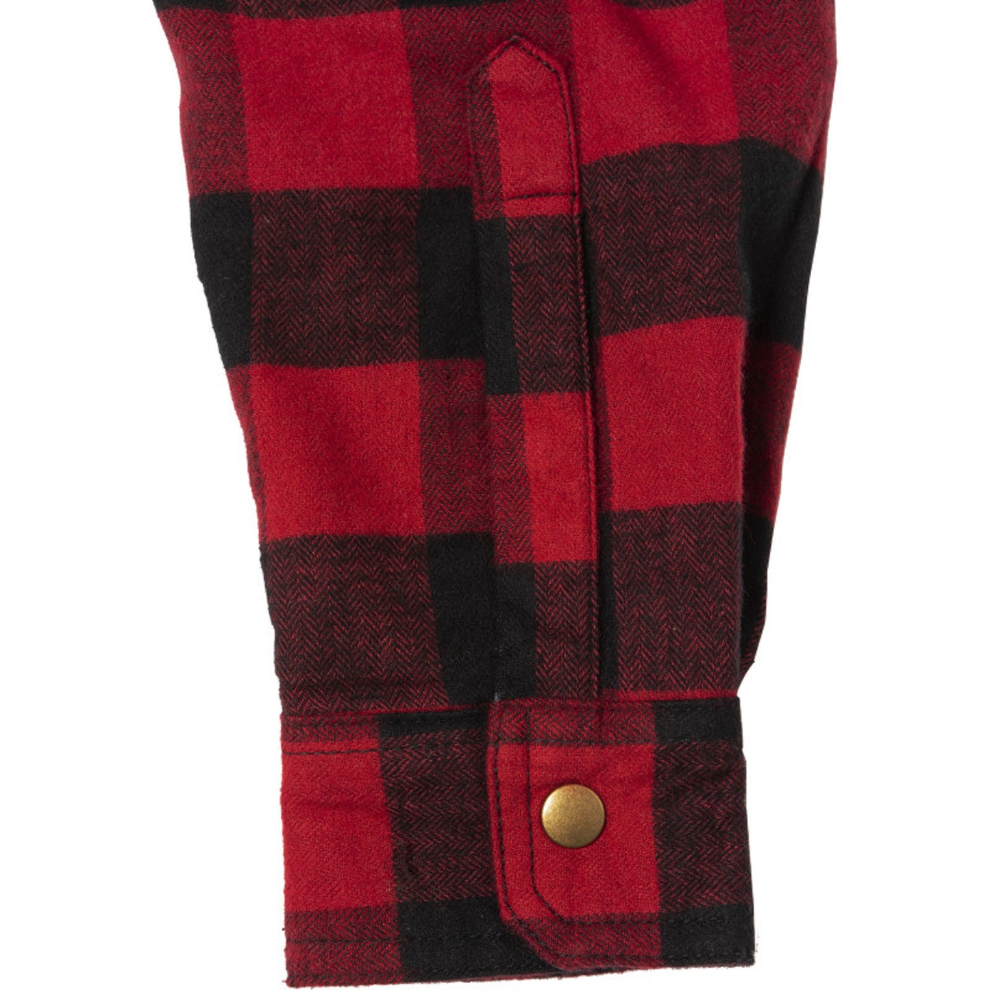 Men’s Premium Coyote Black & Red Motorcycle Flannel Shirt | CE Certified Protective Riding Shirt (CE 17092)