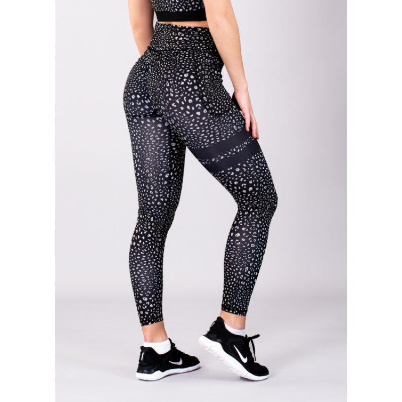Shapelab Golden Leo Scrunch Leggings – High-Waist, Cargo-Style Sculpting Tights