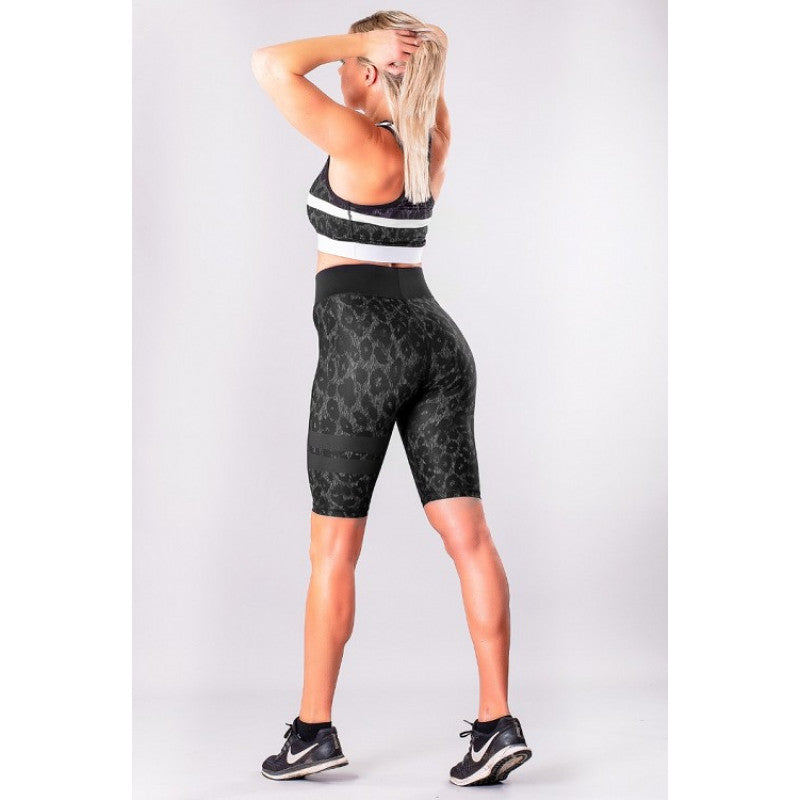 Shapelab Leo Dark Forrest Shorts – Premium High-Waist Compression Shorts for Active & Casual Wear